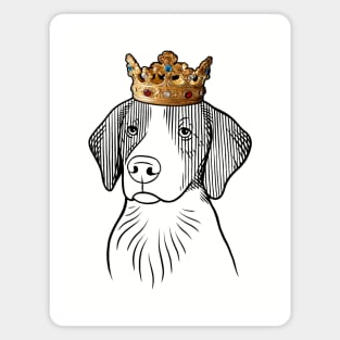 Brittany Dog King Queen Wearing Crown Magnet